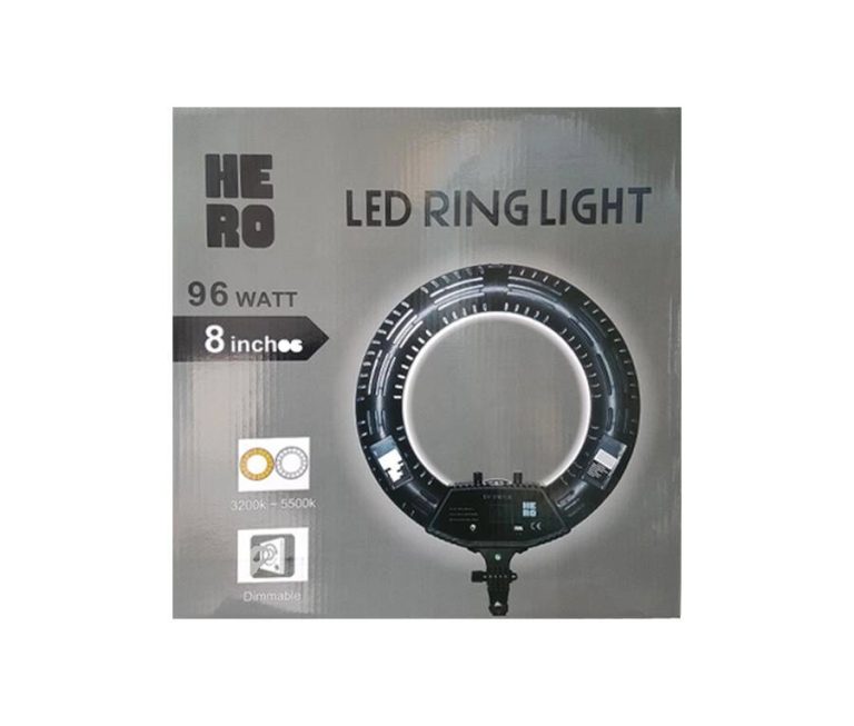 رینگ لایت Hero، رینگ لایت SY-3161 III، رینگ لایت میکاپ حرفه‌ای، رینگ لایت عکاسی، چراغ حلقه‌ای لایو، رینگ لایت ولاگ، نورپرداز آرایشگاهی، رینگ لایت تنظیم نور